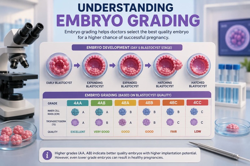 Chart on embryo grading